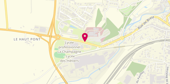 Plan de Centre Hospitalier Vitre, 30 Route Rennes, 35500 Vitré