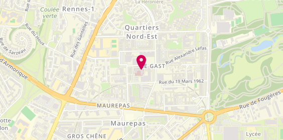 Plan de Maison de Santé Rennes-Le Gast, 4 Rue Alexandre Lefas, 35700 Rennes