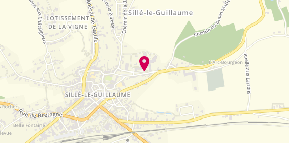 Plan de Centre Hospitalier Les Tilleuls - Ssr, 1 Rue Alexandre Moreau, 72140 Sillé-le-Guillaume