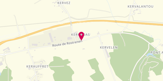 Plan de Association Hospitaliere de Bretagne, Route de Rostrenen, 22110 Plouguernével