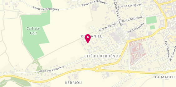 Plan de Hôpital de Jour, Bât B4 Cité Peupliers 7 Rue Jacques Cartier, 29270 Carhaix-Plouguer
