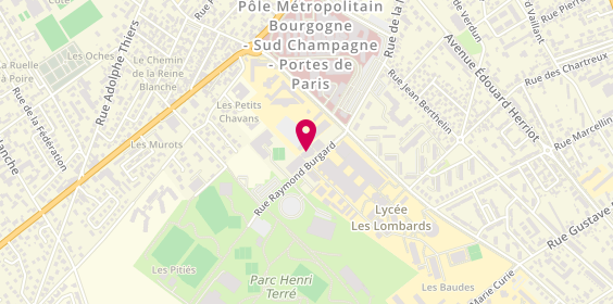 Plan de Clinique Psychiatrique de l'Aube, 5 Rue Raymond Burgard, 10000 Troyes