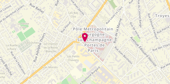 Plan de Hôpital Simone Veil - Service des Urgences, 101 avenue Anatole France, 10000 Troyes