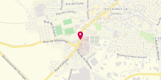 Plan de Hôpital Local Villaines la Juhel, 21 Rue Saint Georges, 53700 Villaines-la-Juhel