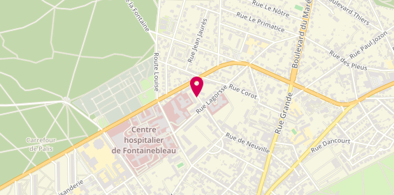 Plan de Maison de Santé Pluriprofessionnelle, 17 Rue Anne-Marie Javouhey, Bis, 77300 Fontainebleau