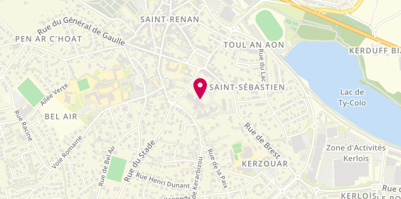 Plan de Hôpital le Jeune, 17 Rue de Brest, 29290 Saint-Renan