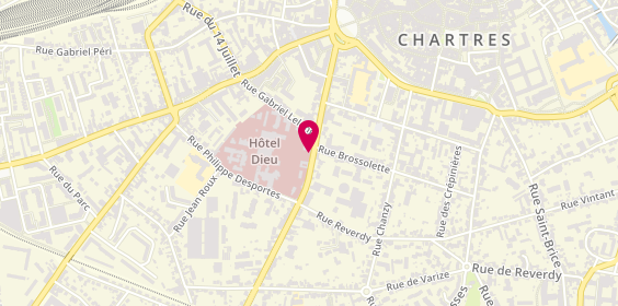 Plan de Hôtel Dieu, 34 Rue du Docteur Maunoury, 28018 Chartres