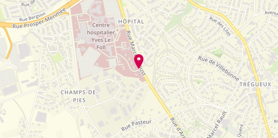 Plan de Centre Hospitalier Yves le Foll, B.P 2367
10 Rue Marcel Proust, 22023 Saint-Brieuc