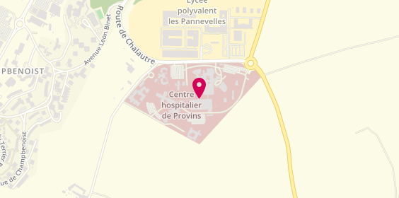 Plan de Centre Hospital General Leon Binet, Route de Chalautre, 77160 Provins
