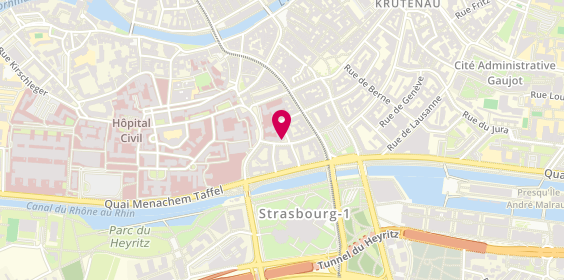 Plan de Efs Grand Est Site de Strasbourg, 10 Rue Spielmann, 67000 Strasbourg