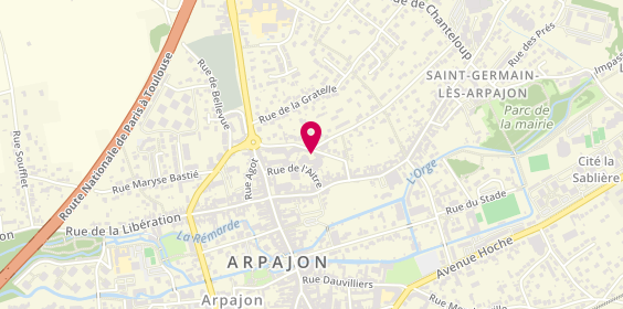 Plan de Hôpital Privé de Paris Essonne - les Charmilles, 12 Boulevard Pierre Brossolette, 91290 Arpajon