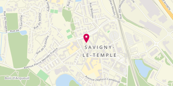 Plan de Cmp de Savigny le Temple, 77 Avenue Jean Jaurès, 77176 Savigny-le-Temple