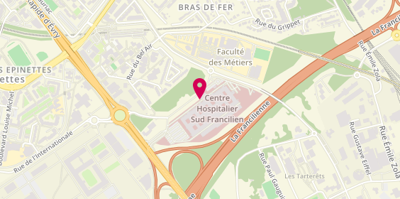 Plan de Centre Hospitalier Sud Francilien, 40 Avenue Serge Dassault, 91100 Corbeil-Essonnes