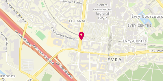 Plan de Clinique de l'Essonne, Boulevard des Champs Elysees, 91000 Évry