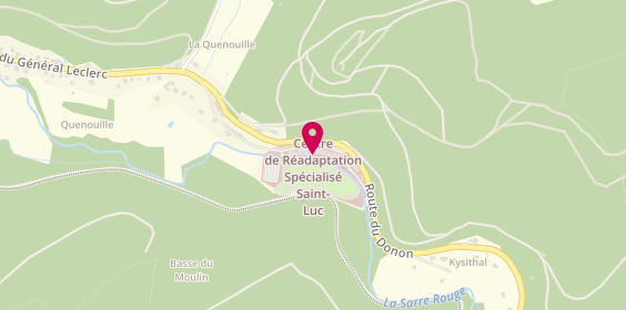 Plan de Centre de Réadaptation Spécialisé Saint Luc, 8 Moulin de France, 57560 Abreschviller