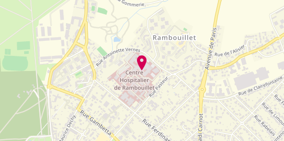 Plan de Centre Hospitalier de Rambouillet, 5 Rue Pierre et Marie Curie, 78120 Rambouillet