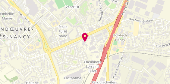 Plan de SOS Medecins - Vandoeuvre, 14 avenue Jeanne d'Arc, 54500 Vandœuvre-lès-Nancy