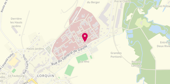 Plan de Centre Hospitalier de Lorquin, 5 Rue du Général de Gaulle, 57790 Lorquin