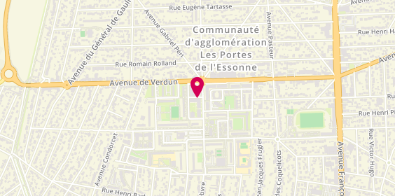 Plan de Maison de Santé Pluri-professionnelle Léonie Chaptal, 4 Rue Lentente, 91200 Athis-Mons