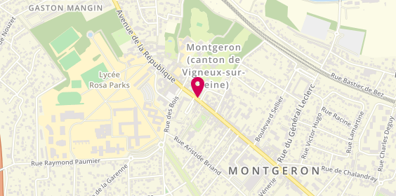 Plan de Centre de Pmi et Planif Familiale, 55 Bis Avenue République, 91230 Montgeron