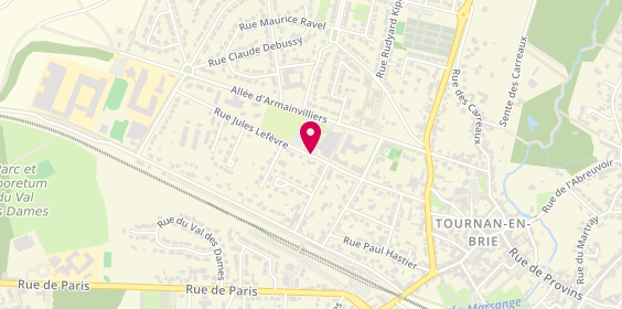 Plan de Clinique de Tournan, 2 Rue Jules Lefèbvre, 77220 Tournan-en-Brie