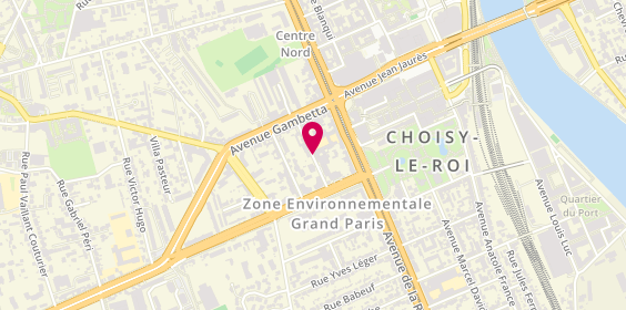 Plan de Clinique de Soins de Suite de Choisy, 92 Rue Ledru Rollin, 94600 Choisy-le-Roi
