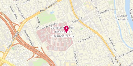 Plan de Gh Site Albert Chenevier, 40 Rue de Mesly, 94000 Créteil