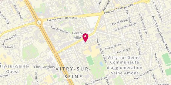 Plan de Centre de P.M.I, 1 square de la Galerie, 94400 Vitry-sur-Seine