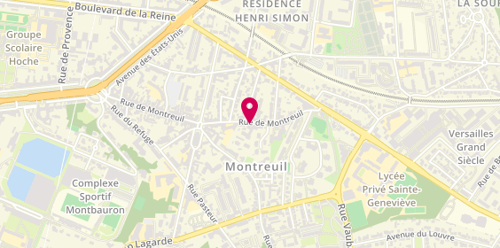 Plan de Clinique Dentaire, 58 Rue de Montreuil, 78000 Versailles