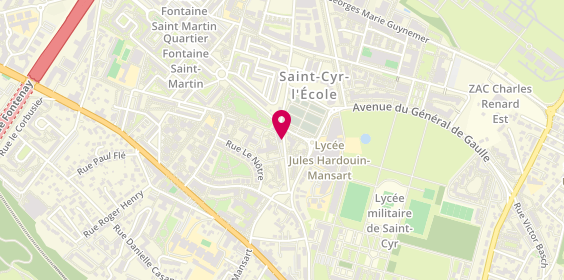 Plan de HDJ St Cyr l'école, 1 Rue Abbaye, 78210 Saint-Cyr-l'École