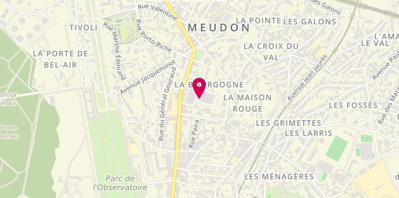 Plan de Maison Rouge, 9 Rue du Marché Couvert, 92190 Meudon