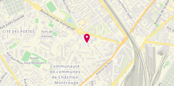 Plan de CMPR Laënnec, 21 Rue Maximilien Robespierre, 92240 Malakoff