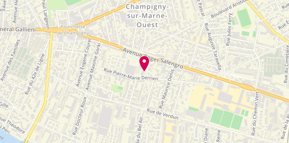 Plan de Centre Pmi, 10 Rue Felix Pyat, 94500 Champigny-sur-Marne