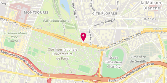 Plan de Cerep, 20 Boulevard Jourdan, 75014 Paris