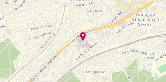 Plan de Centre Hospitalier Rostand, 141 Grande Rue, 92310 Sèvres