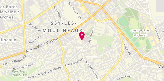 Plan de Hôpital Suisse de Paris, 10 Rue Minard, 92130 Issy-les-Moulineaux