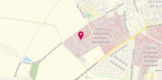Plan de Centre Hospitalier de Plaisir, 220 Rue Mansart, 78370 Plaisir