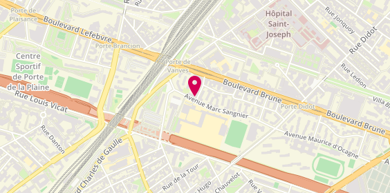Plan de Maison de santé pluri-professionnelle de la Porte de Vanves, 12 Rue Wilfrid Laurier, 75014 Paris
