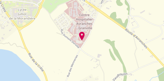 Plan de Centre Hospitalier Avranches-Granville, Rue Menneries, 50400 Granville