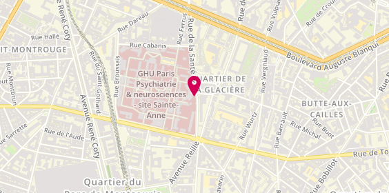 Plan de Chs la Santé, 100 Rue Santé, 75014 Paris