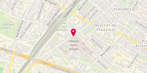 Plan de Hopital Sainte Marie, 167 Rue Raymond Losserand, 75014 Paris