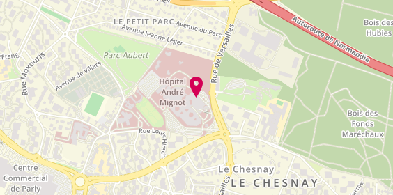 Plan de Centre Hospitalier Andre Mignot, 177 Rue de Versailles, 78157 Le Chesnay