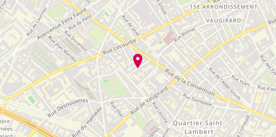Plan de Hôpital Cognacq Jay, 15 Rue Eugène Millon, 75015 Paris