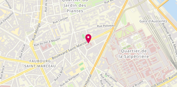 Plan de Hôpital des Gardiens de la Paix, 35 Boulevard Saint Marcel, 75013 Paris