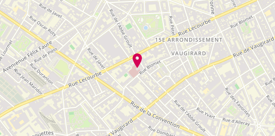 Plan de Clinique Blomet - Ramsay Santé, 136 Bis Rue Blomet, 75015 Paris