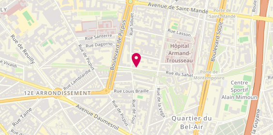 Plan de Hôpital de Jour pour Enfant, 13 Rue Sahel, 75012 Paris