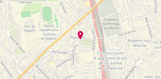 Plan de Maison de Santé de Nogent sur Marne, 30 Rue de Plaisance, 94130 Nogent-sur-Marne