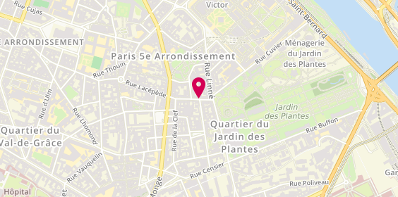 Plan de Clinique Geoffroy Saint Hilaire, 6 Rue Lacépède, 75005 Paris
