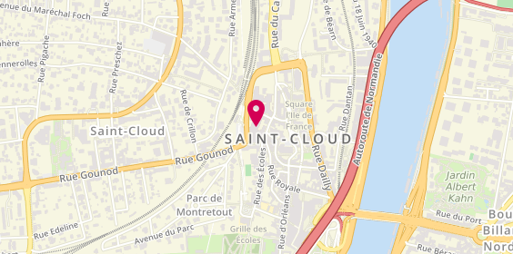 Plan de Centre Hospitalier des Quatre Villes, Rue Charles Lauer, 92210 Saint-Cloud