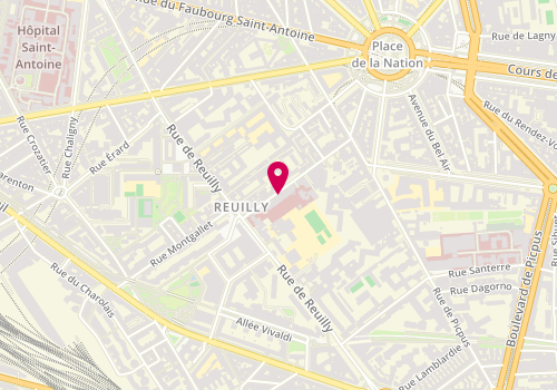 Plan de Groupe Hospitalier Diaconesses Croix Saint-Simon, 12-18 Rue du Sergent Bauchat, 75012 Paris